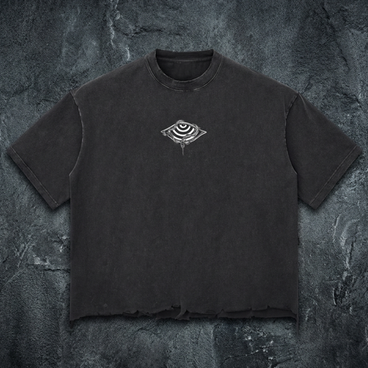 Embrace the Chaos - Snow Wash Raw-Hem Boxy T-shirt - Phantasmagorical X Patakota Collab