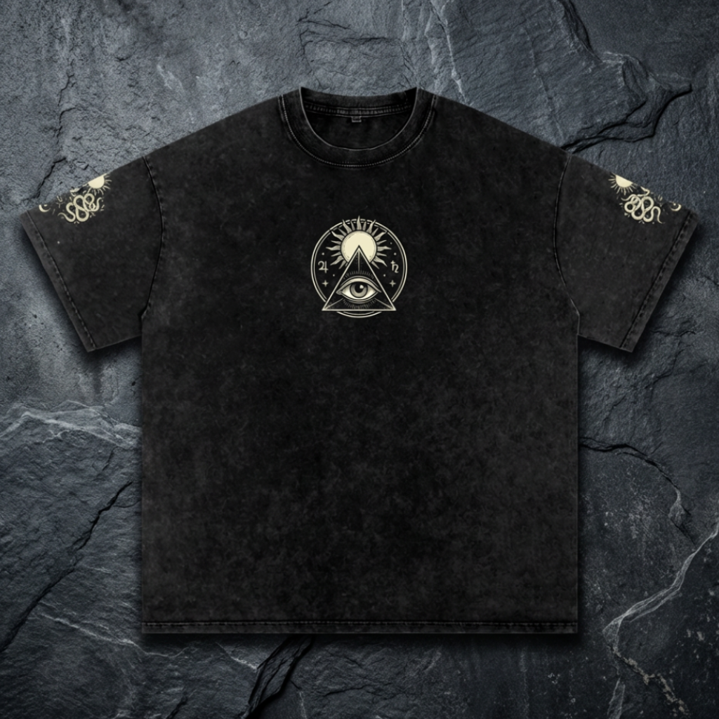 Celestial Synthesis - Snow Wash Oversized Heavyweight Tee (NEW)
