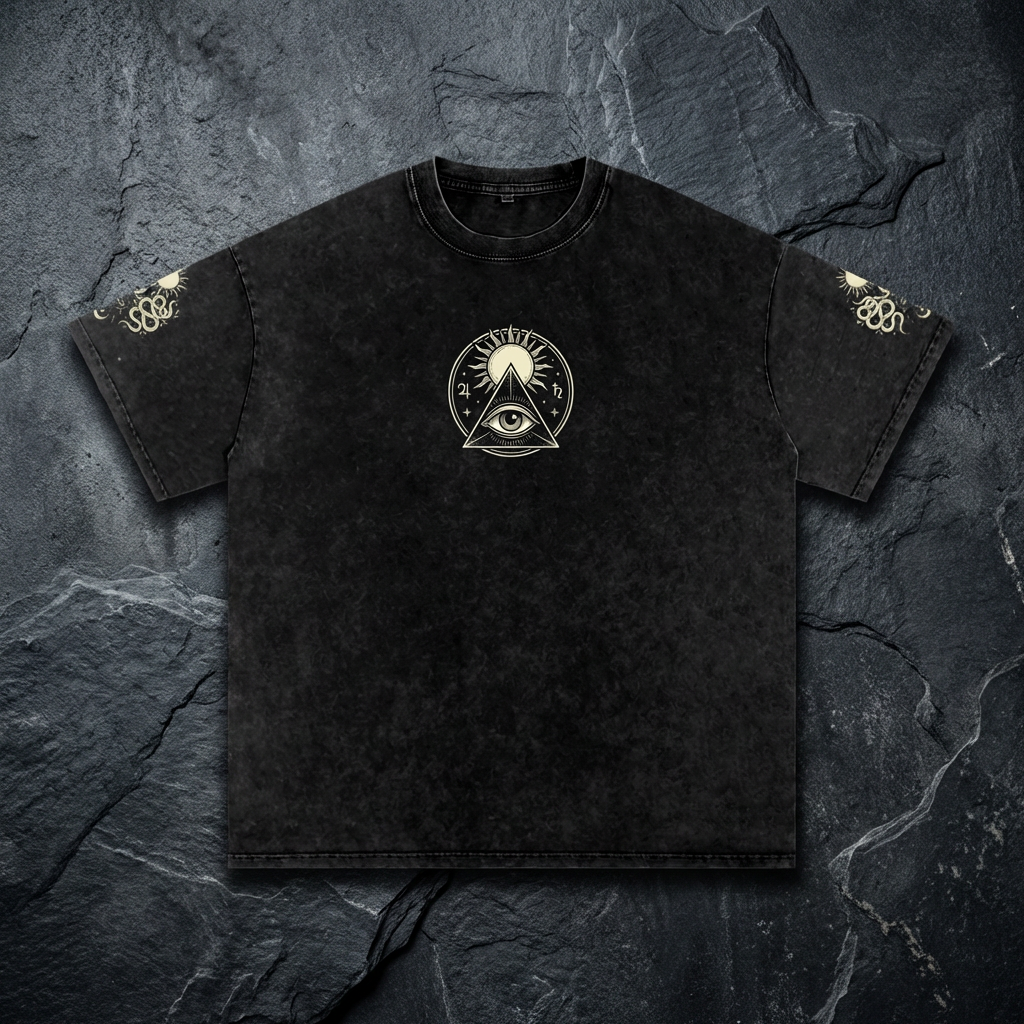 Celestial Synthesis - Snow Wash Oversized Heavyweight Tee (NEW)