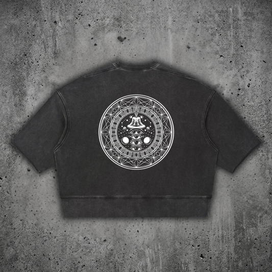 DMT.exe - Unisex Mineral Wash Boxy Raw Edge Ultra-heavyweight T-Shirt