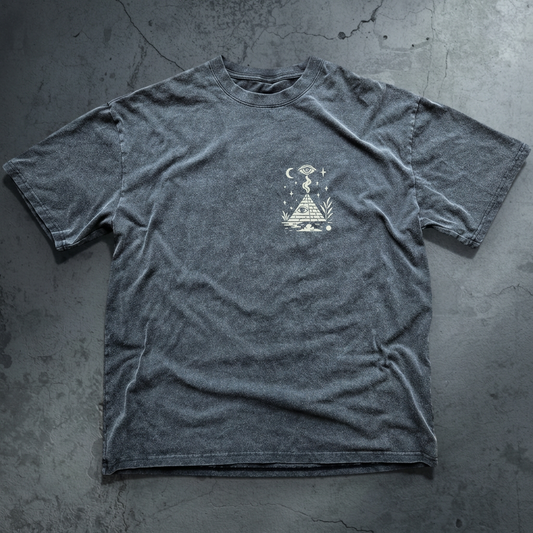 Future Pyramids - Fluffy Vintage Washed T-Shirt - 250 GSM (NEW)