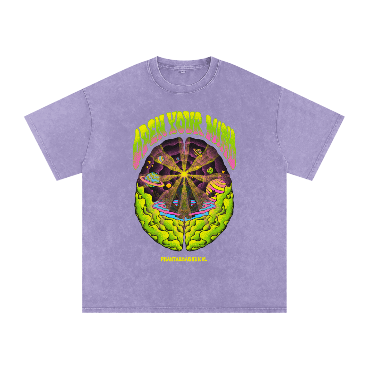 Open Your Mind - Snow Wash Oversize T-Shirt - 250 GSM (Limited Release)