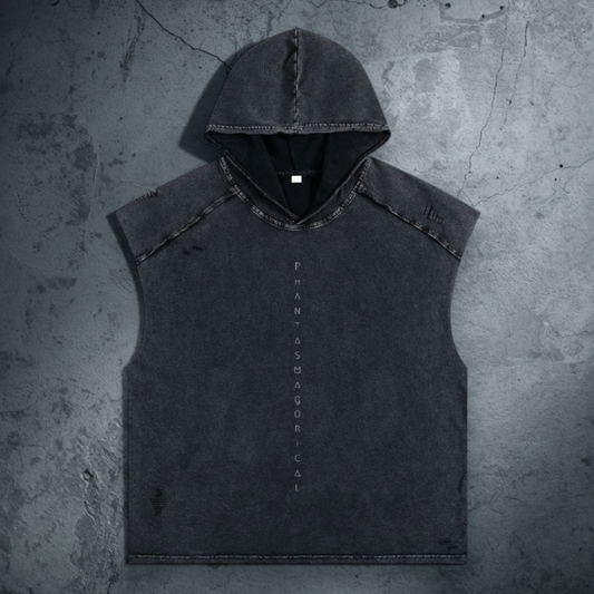 Spirit Animal - Snow Washed Boxy Hooded Tank Top (NEW)