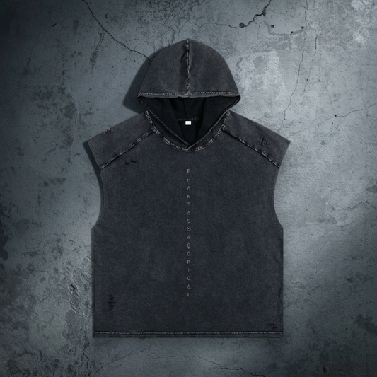 Spirit Animal - Snow Washed Boxy Hooded Tank Top (NEW)