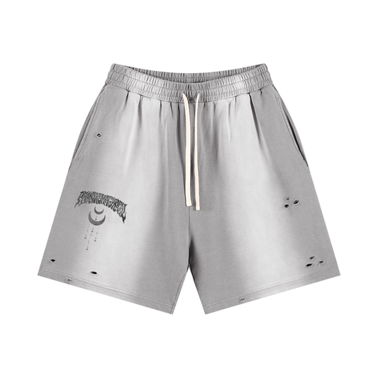 Phantasm - Gray shorts with a small Phantasmagorical graphic above the knee