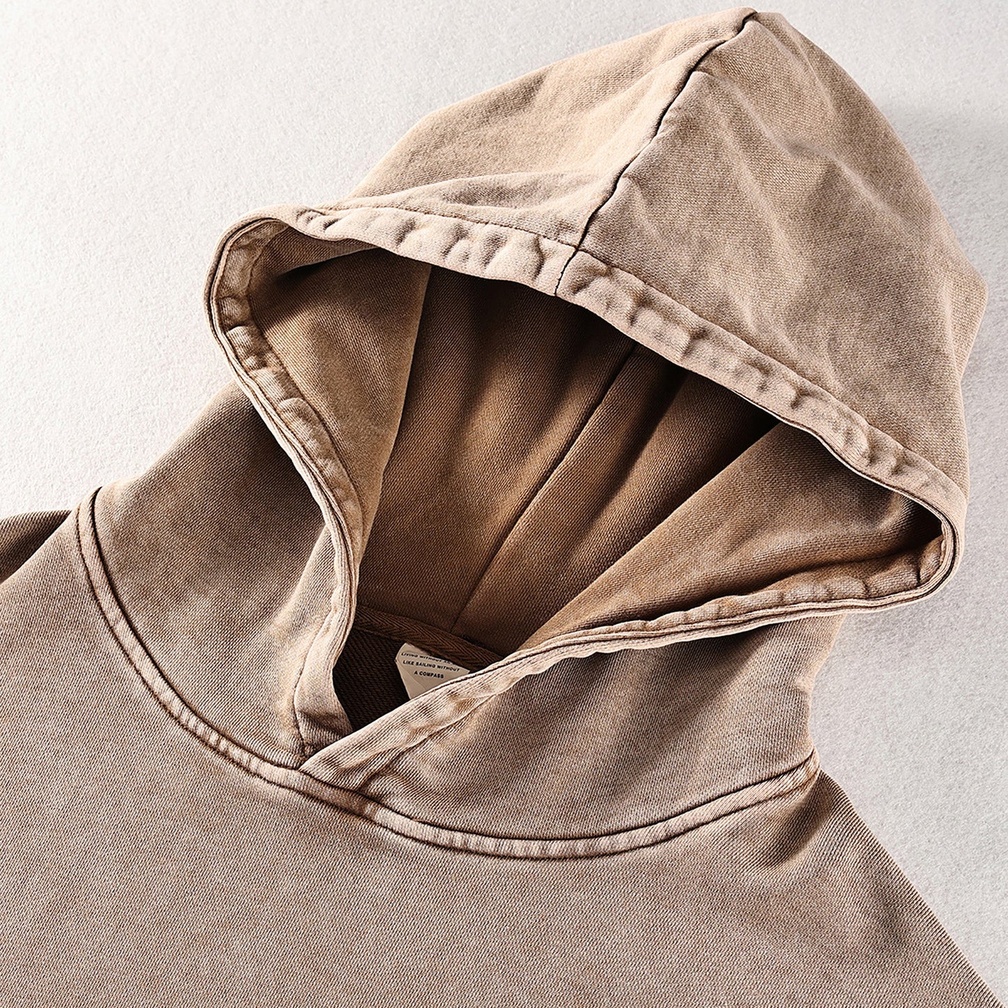 Cosmic Geometry hoodie interior fleece texture