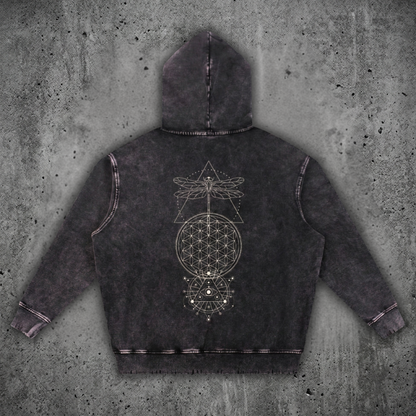Existential - Snow Wash Hand-Frayed Heavyweight  Hoodie