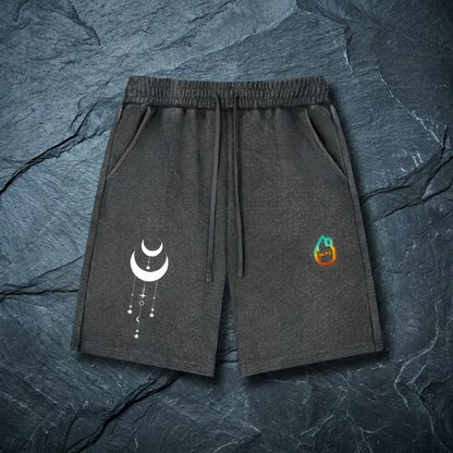 Existential - Heavyweight Mineral Wash Waffle Knit Shorts (NEW)