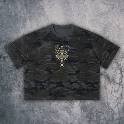 Mystic Signal - Unisex Camo Boxy T-Shirt (NEW)