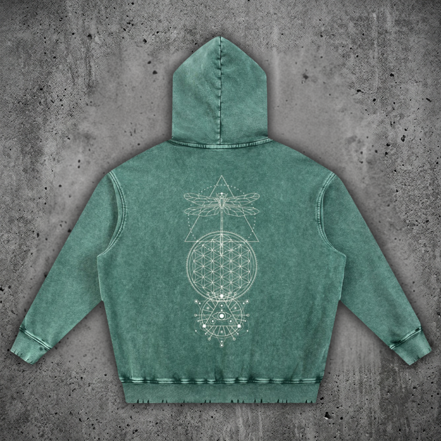Existential - Snow Wash Hand-Frayed Heavyweight  Hoodie
