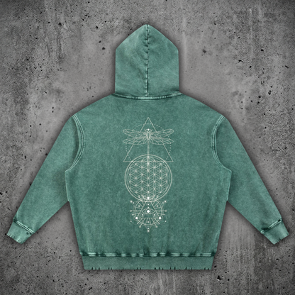 Existential - Snow Wash Hand-Frayed Heavyweight  Hoodie