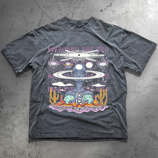 Dissolve The Ego - Fluffy Vintage Heavyweight T-Shirt - T-Shirt heavyweight vintage washed tee by Phantasmagorical