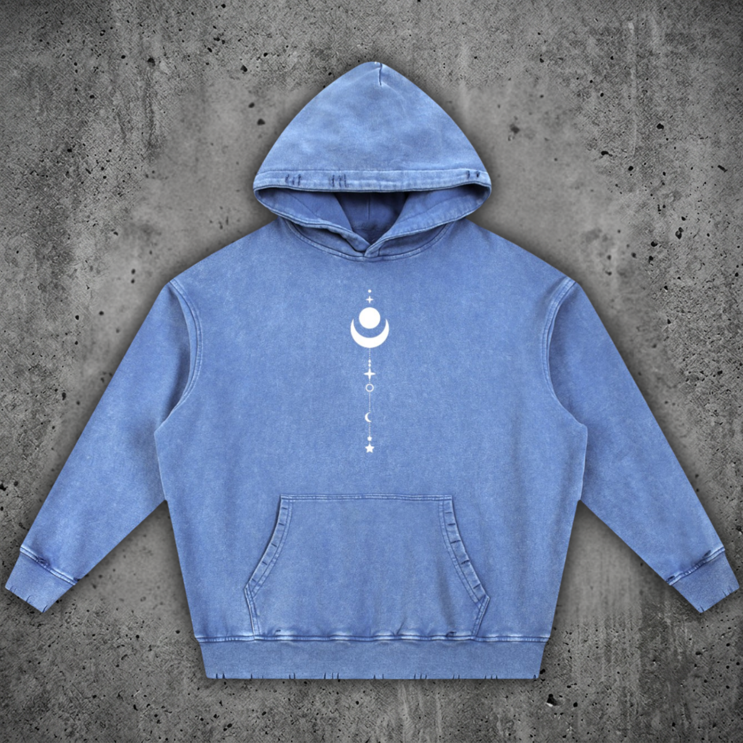Existential - Snow Wash Hand-Frayed Heavyweight  Hoodie