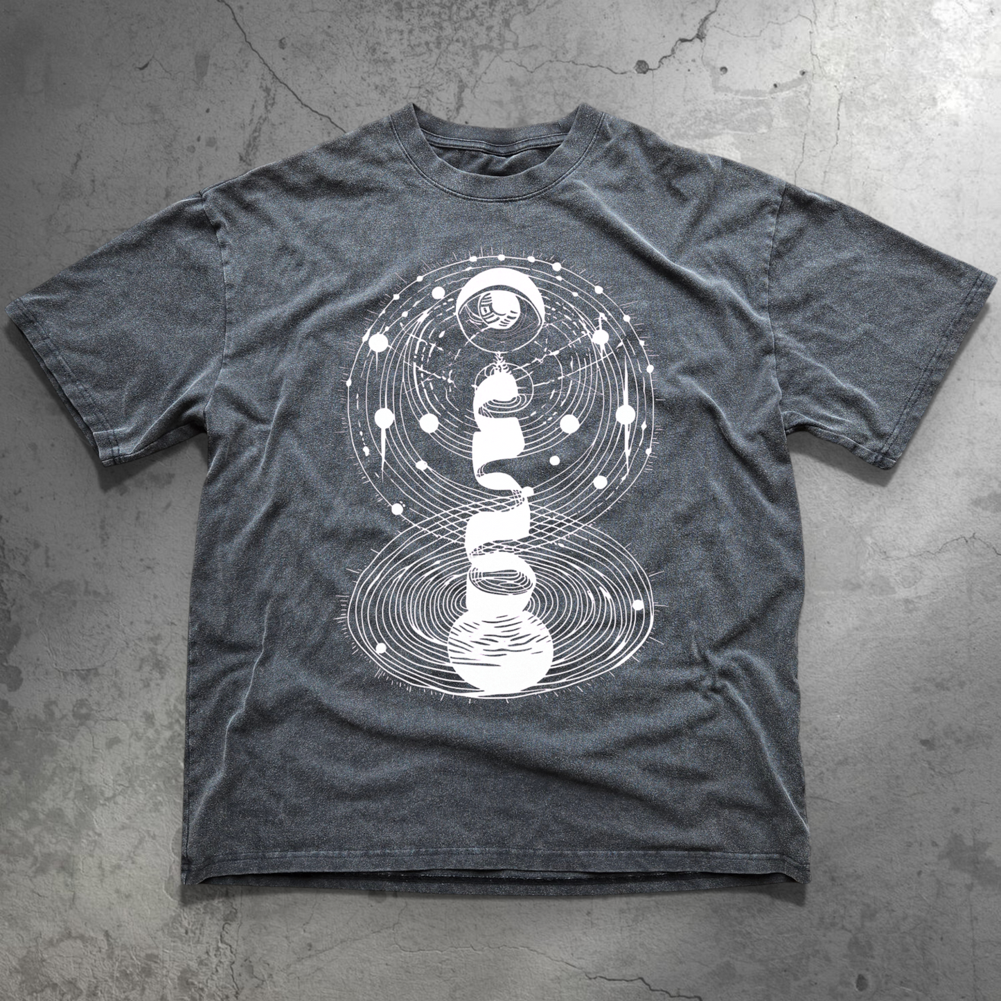 Cosmic Connection - Fluffy Vintage Heavyweight T-Shirt - T-Shirt heavyweight vintage washed tee by Phantasmagorical