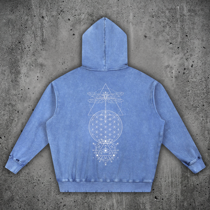 Existential - Snow Wash Hand-Frayed Heavyweight  Hoodie