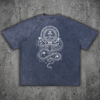 DMT.exe - Unisex Mineral Wash Raw Edge Heavyweight T-Shirt (NEW)