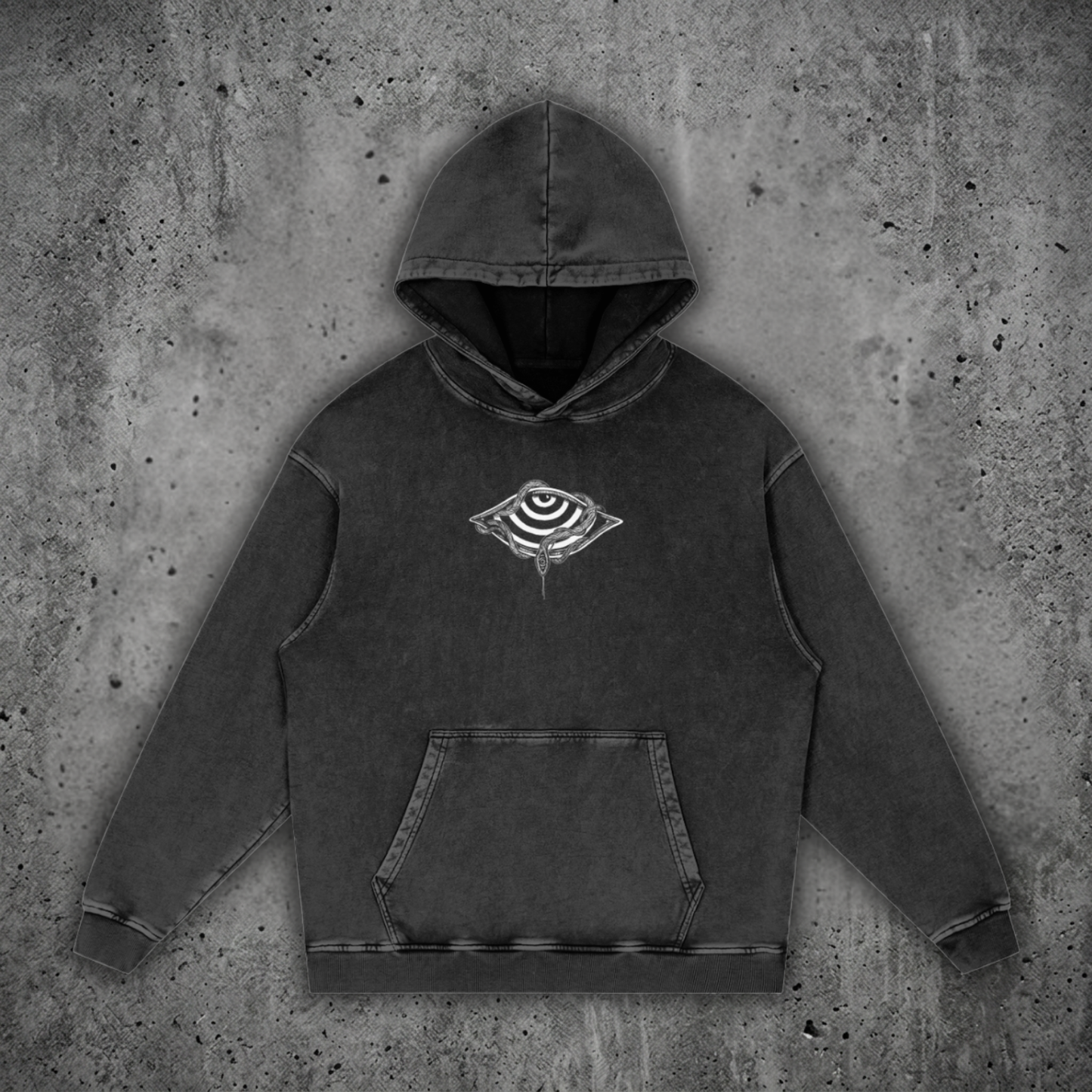 Embrace The Chaos - Snow Washed Loose Cotton Hoodie - Patakota X Phantsmagorical Special Edition Collab