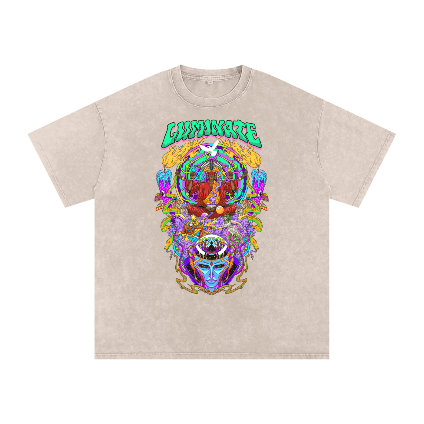 Luminate - Snow Wash Oversized Heavyweight Tee