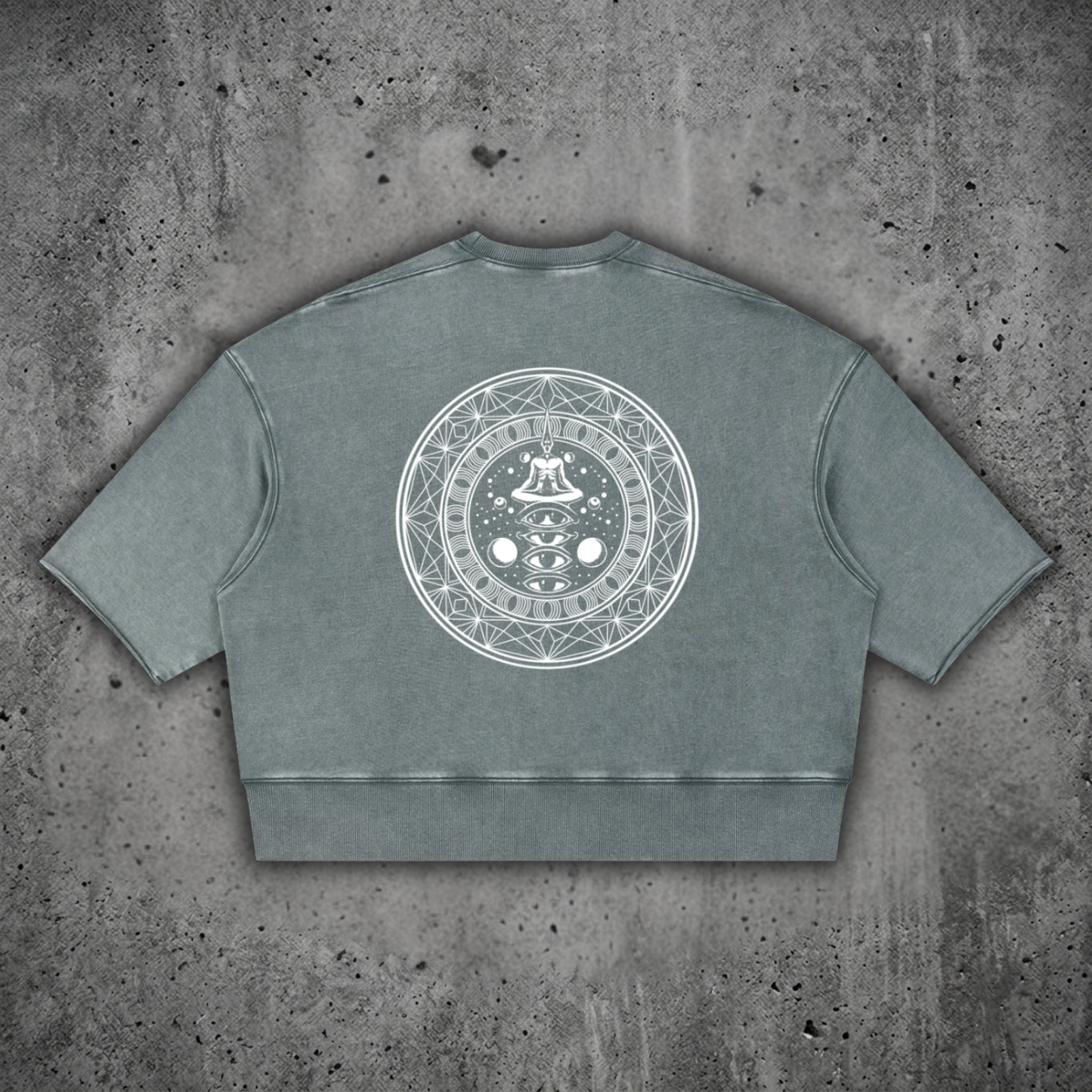 DMT.exe - Unisex Mineral Wash Boxy Raw Edge Ultra-heavyweight T-Shirt