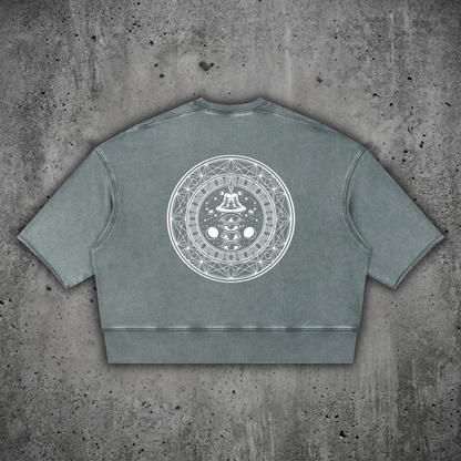 DMT.exe - Unisex Mineral Wash Boxy Raw Edge Ultra-heavyweight T-Shirt