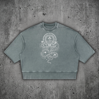 DMT.exe - Unisex Mineral Wash Boxy Raw Edge Ultra-heavyweight T-Shirt