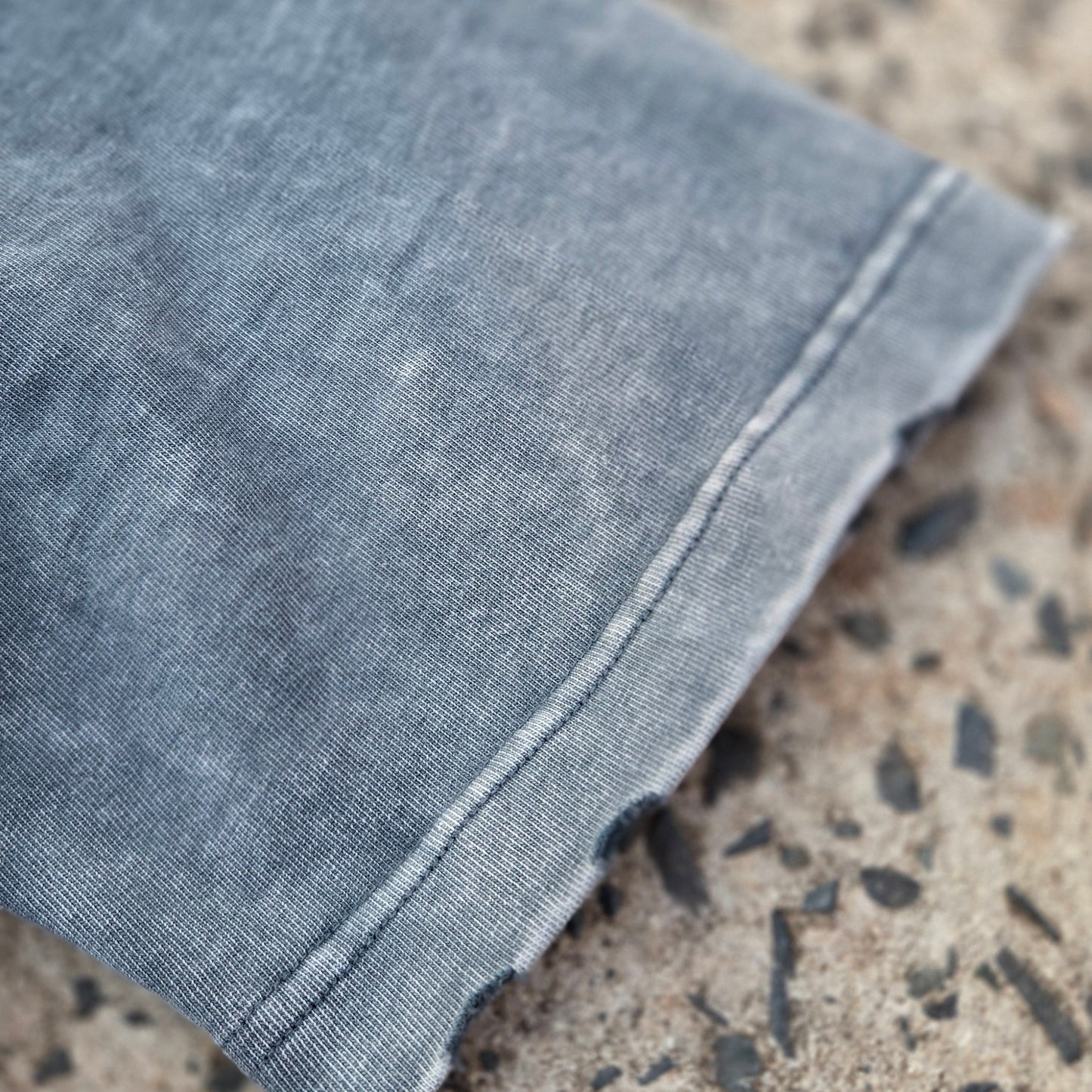 Beige snow wash Existential tee with graphic by Phantasmagorical