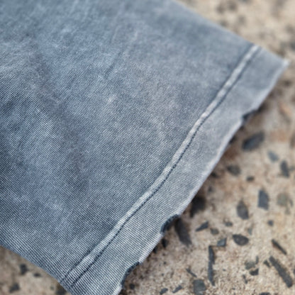 Beige snow wash Existential tee with graphic by Phantasmagorical