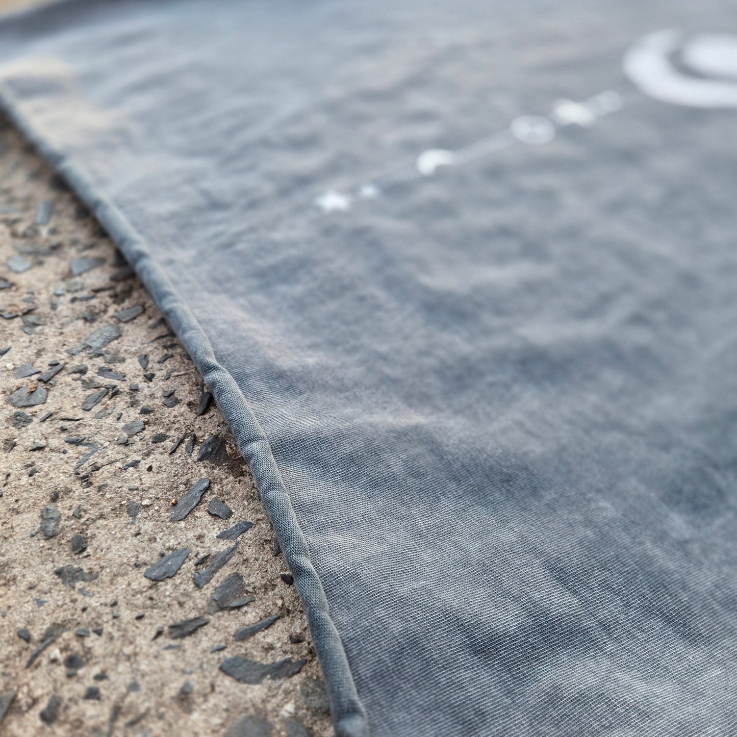 Existential - Snow Wash Raw-Hem Boxy Ultra-Heavyweight T-shirt (NEW) - view 7