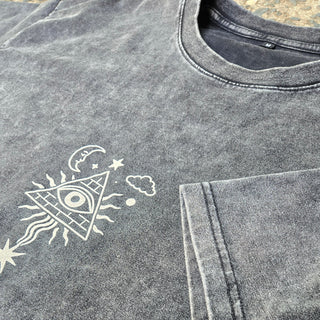 Mystic Signal - Snow Wash Oversized Heavyweight Tee
