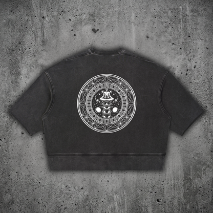 DMT.exe - Unisex Mineral Wash Boxy Raw Edge Ultra-heavyweight T-Shirt