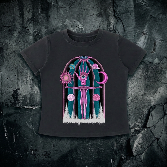 Dissolution of Ego - Women's Vintage Wash Slim Fit T-shirt (NEW)