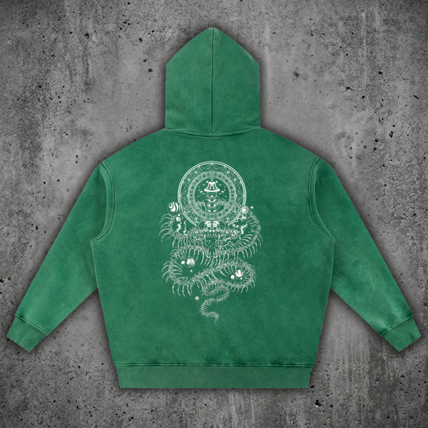 DMT.exe - Snow Wash Fleece Oversize Hoodie (NEW)