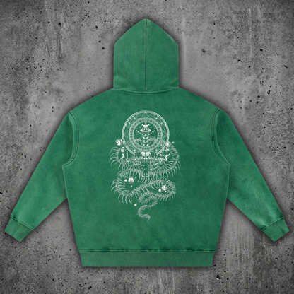 DMT.exe - Snow Wash Fleece Oversize Hoodie (NEW)