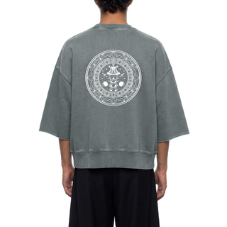 DMT.exe - Unisex Mineral Wash Boxy Raw Edge Ultra-heavyweight T-Shirt