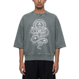DMT.exe - Unisex Mineral Wash Boxy Raw Edge Ultra-heavyweight T-Shirt