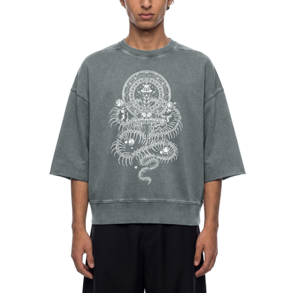 DMT.exe - Unisex Mineral Wash Boxy Raw Edge Ultra-heavyweight T-Shirt