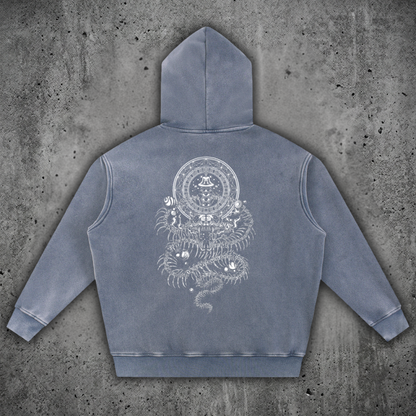 DMT.exe - Snow Wash Fleece Oversize Hoodie (NEW)