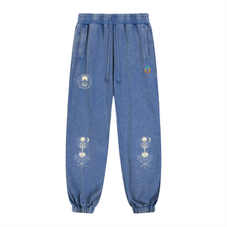 Celestial Synthesis - Snow Wash Heavyweight Jogger Sweatpants
