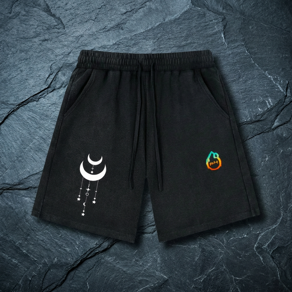 Existential - Heavyweight Mineral Wash Waffle Knit Shorts (NEW)