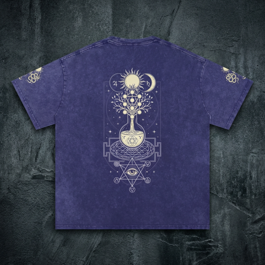 Celestial Synthesis - Snow Wash Oversized Heavyweight Tee (NEW)