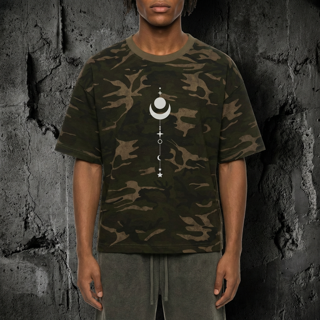 Existential - Unisex Camo Boxy T-Shirt (NEW)