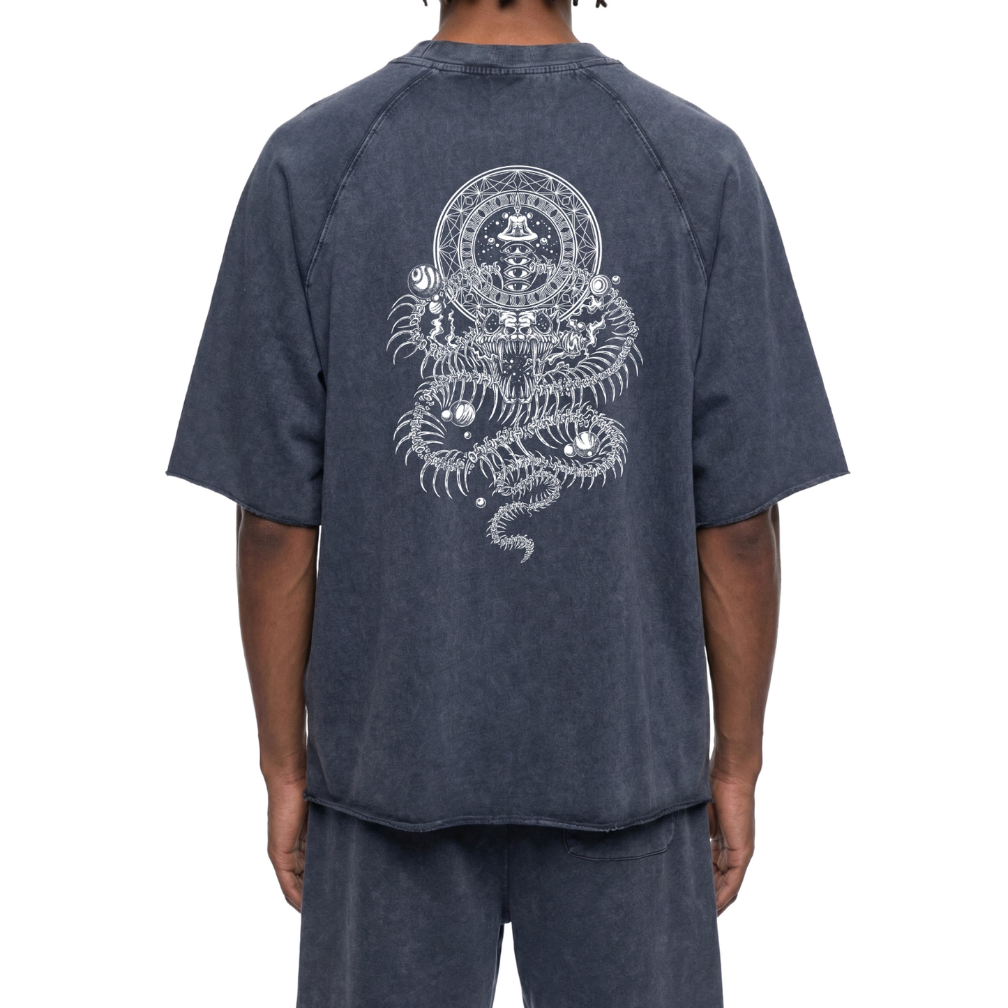 DMT.exe - Unisex Mineral Wash Raw Edge Heavyweight T-Shirt (NEW)