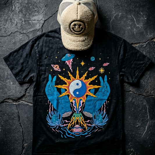 Yin / Yang - Fluffy Vintage Heavyweight T-Shirt