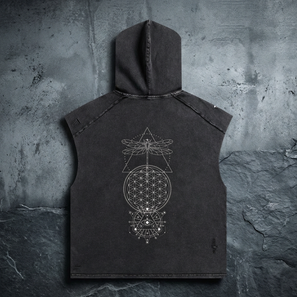 Existential Hooded Tank | 270 GSM Snow Wash | Phantasmagorical
