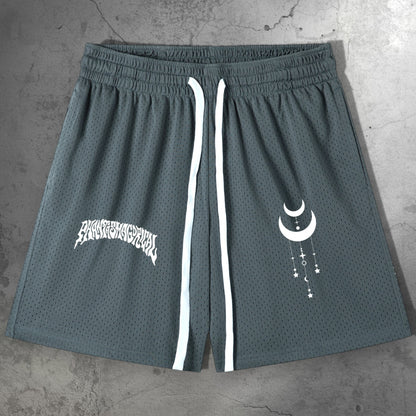 Phantasm Mesh Drawstring Shorts NEW - back view with pockets