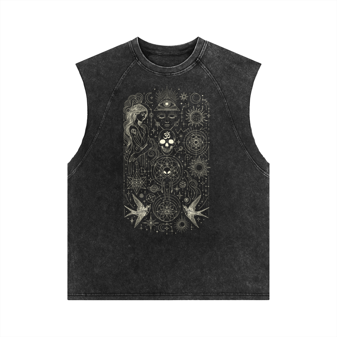 Ethereal Muse - Snow Washed Tank Top (NEW)