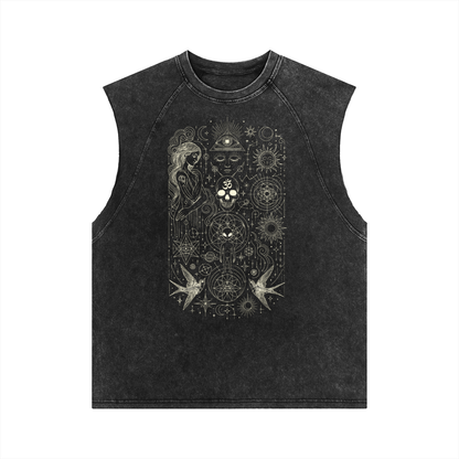 Ethereal Muse - Snow Washed Tank Top (NEW)