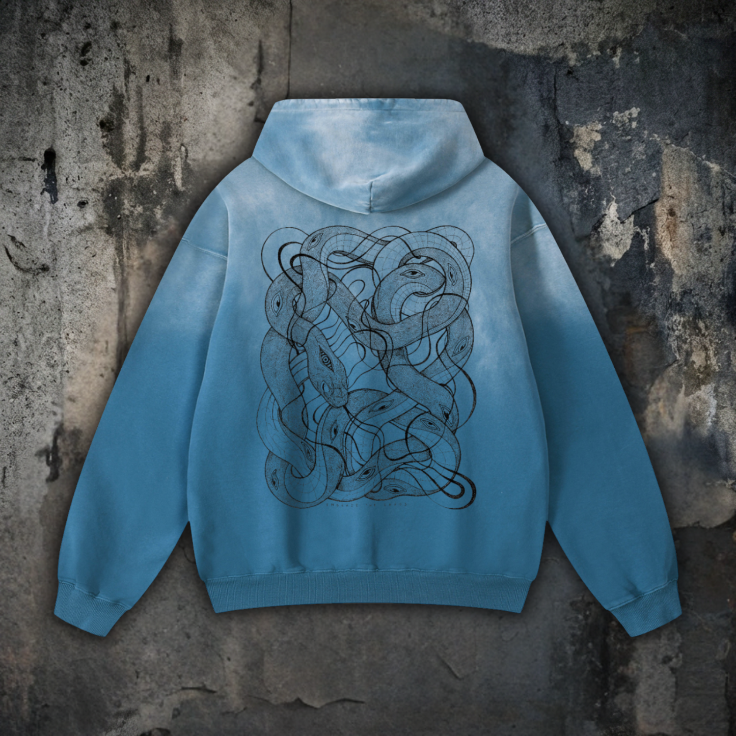 Embrace The Chaos - Heavyweight Sunfade Oversized Hoodie (Patakota Collab)