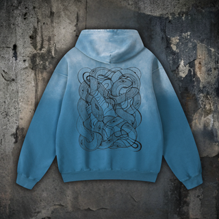 Embrace The Chaos - Heavyweight Sunfade Oversized Hoodie (Patakota Collab)