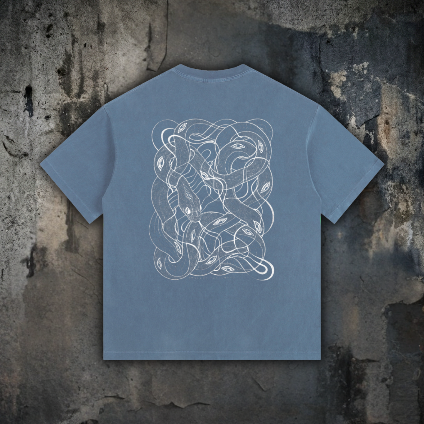 Embrace The Chaos - Vintage Washed Oversized Cotton T-Shirt (Patakota Collab)